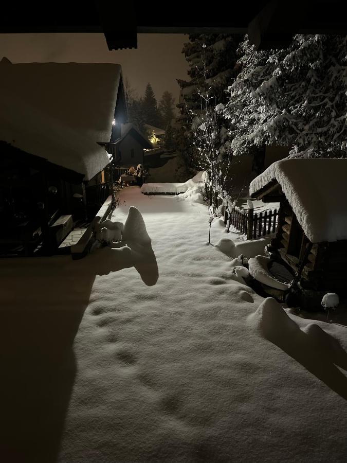 Chalet Blanc "Le Flocon" クールマイユール エクステリア 写真